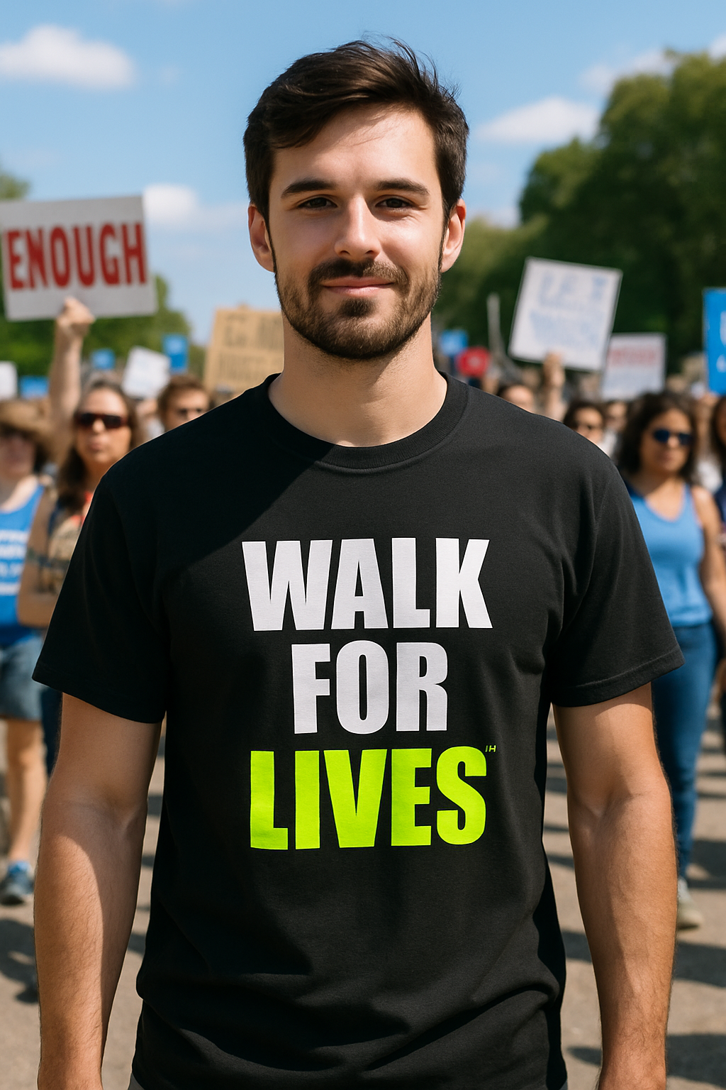 Mens Black: worn by those who lost a loved one to fentanyl.